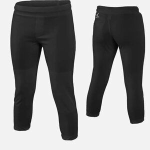 NEW Easton Zone Youth Little Girls Black Softball Pants S M L *ORDER 1 SIZE UP!*